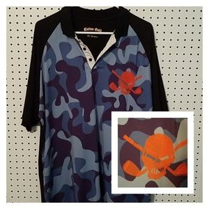 TATTOO GOLF  camo golf polo.
